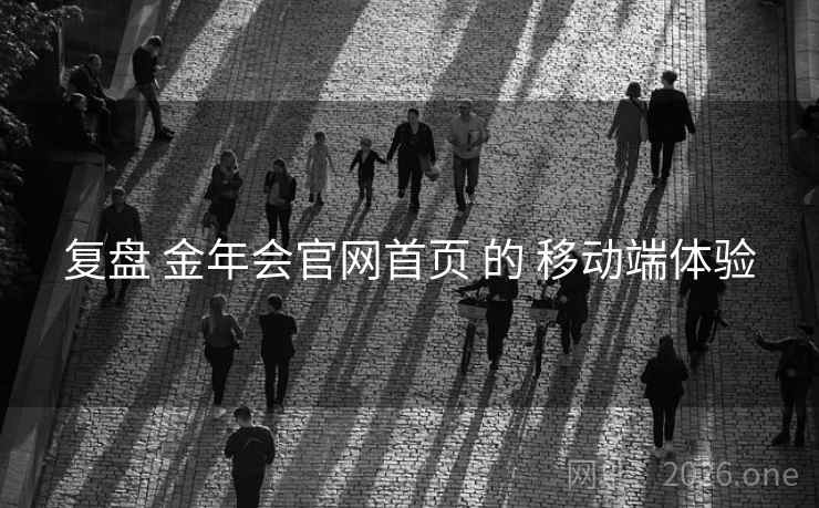 复盘 金年会官网首页 的 移动端体验