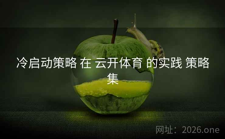 冷启动策略 在 云开体育 的实践 策略集