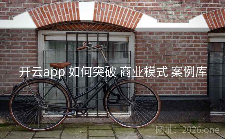 开云app 如何突破 商业模式 案例库