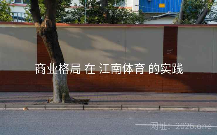 商业格局 在 江南体育 的实践 商业格局 在 江南体育 的实践