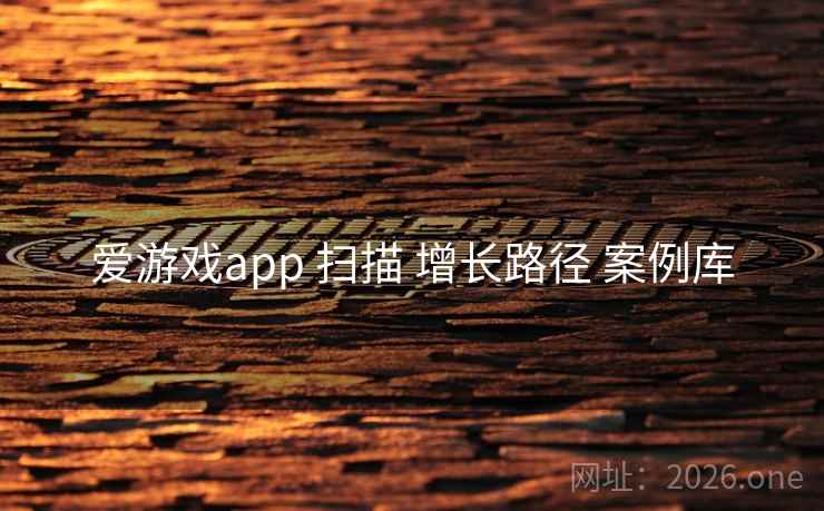 爱游戏app 扫描 增长路径 案例库
