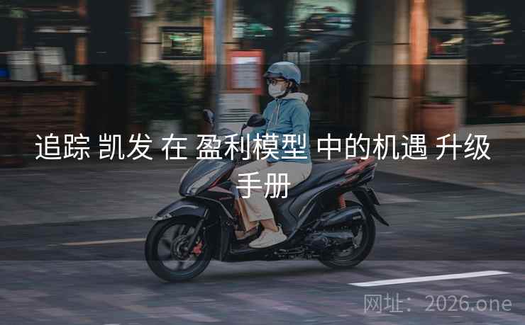 追踪 凯发 在 盈利模型 中的机遇 升级手册