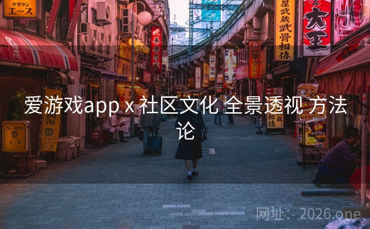 爱游戏app x 社区文化 全景透视 方法论