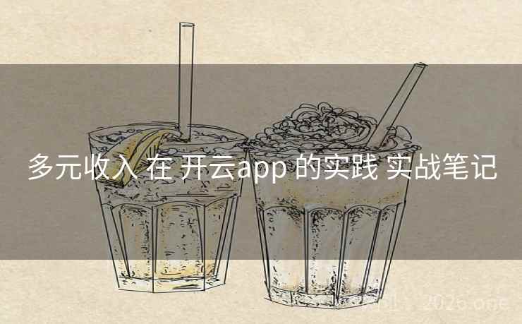 多元收入 在 开云app 的实践 实战笔记